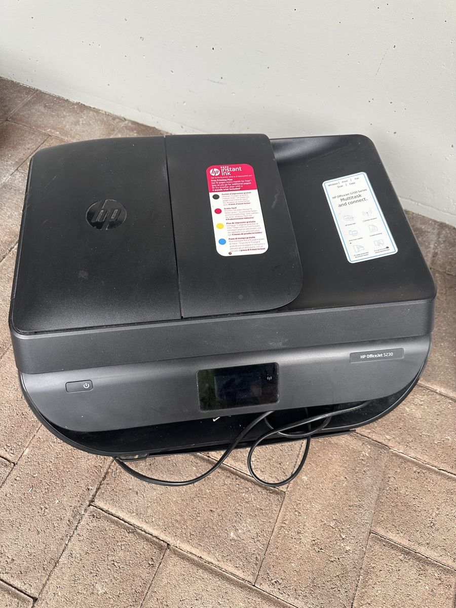 Hewlett Packard Drucker: HP OfficeJet 5230 All-in-One Drucker – Neu (gemäss Beschreibung) aus Embrach von cen_65bx