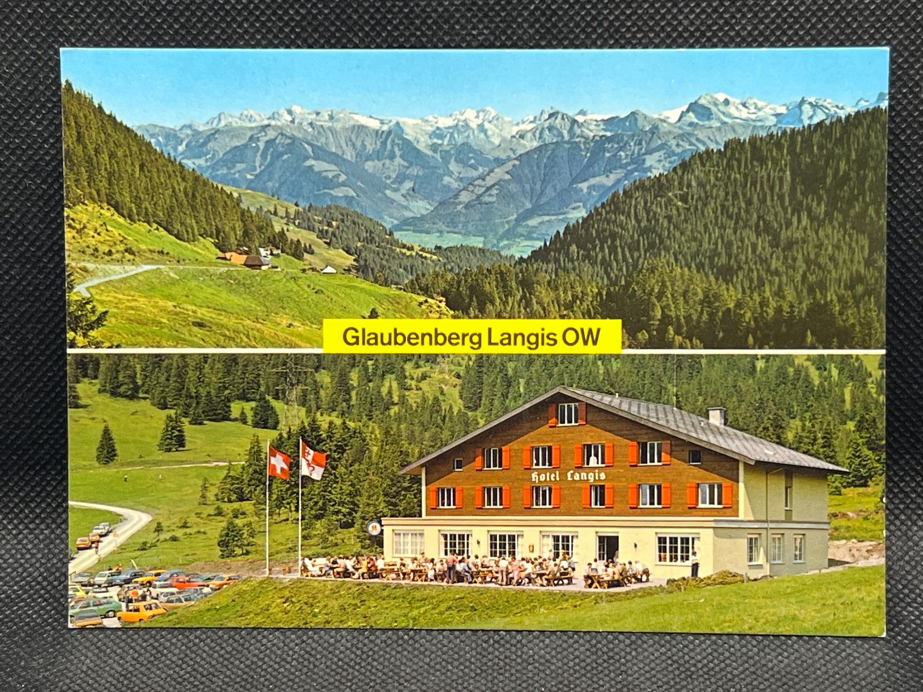 Cartoline postali: Ansichtskarte: Glaubenberg Langis OW – Usato da Widnau venduto da Brusi9