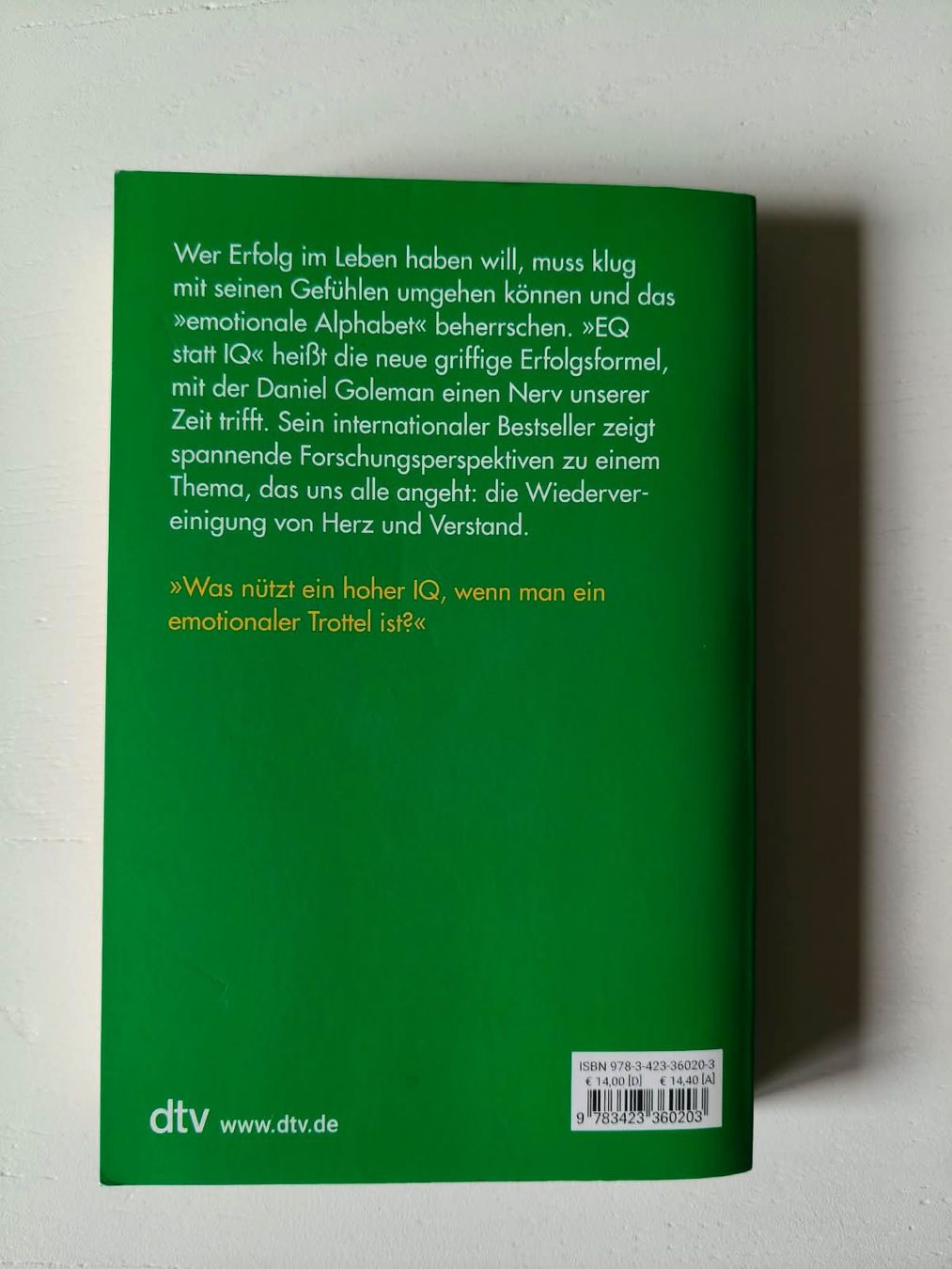 Bücher: Emotionale Intelligenz – Daniel Goleman – Gebraucht aus Winterthur von Arkadii 1