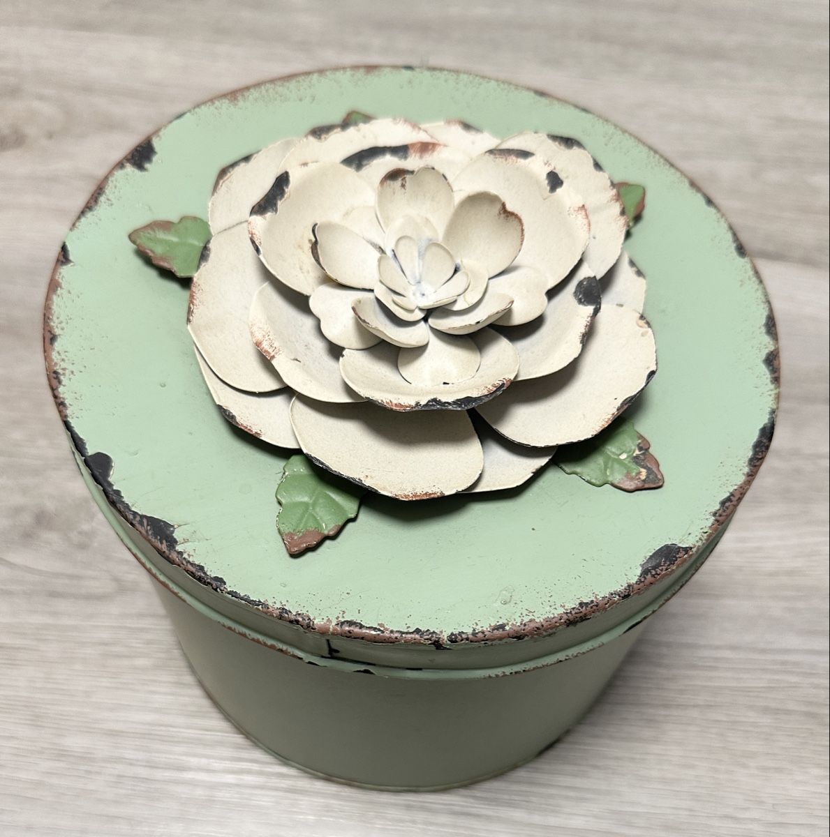Tutte le decorazioni: Vintage Dose mit Rose - Blechdose Shabby Chic Stil – Usato da Rickenbach b. Wil venduto da sunneschii_ 2
