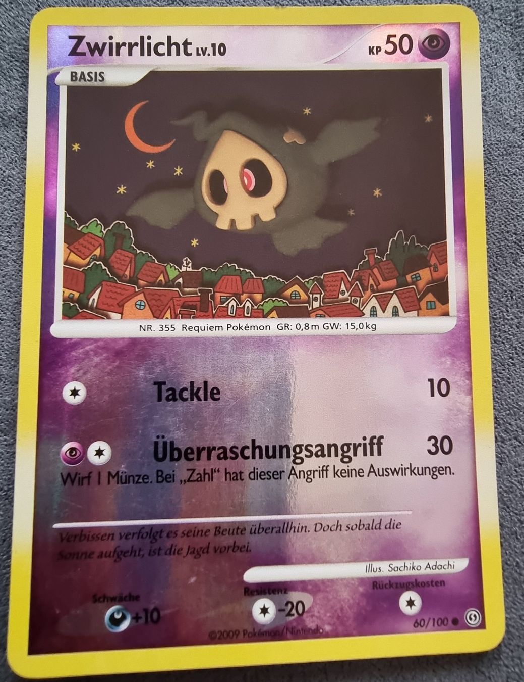 Pokémon Carte collezionabili: Pokémon Zwirrlicht 2009 RH reverse Holo 60/100 DE – Nuovo (secondo la descrizione) da Roggwil BE venduto da S_Cards
