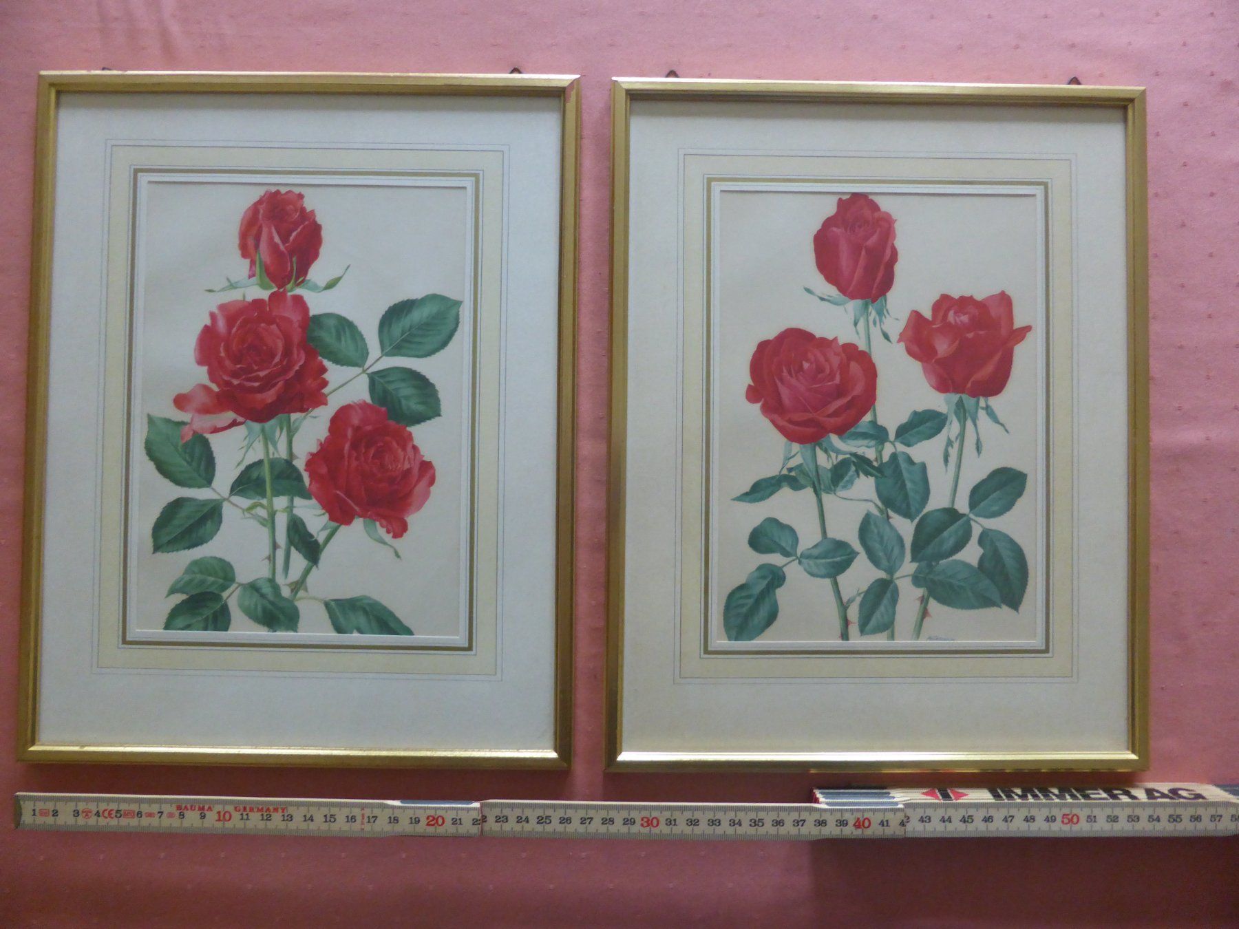 Foto & Immagini: 2 Rosenbilder, gerahmt, – Usato da Triengen venduto da Nussbaum14 4