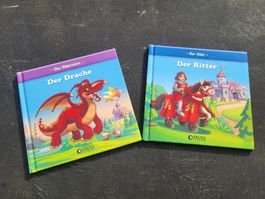 2 Atlas Verlag Kinderbücher Ritter und Drachen Set