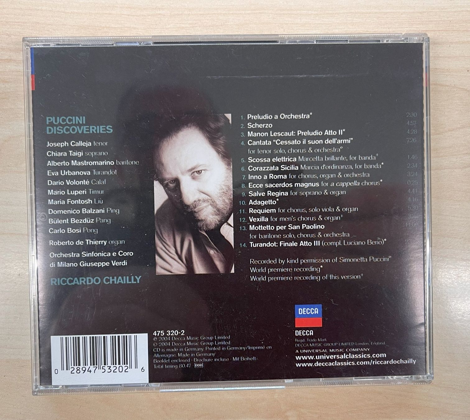 CD: Puccini Discoveries CD – Usato da Oftringen venduto da Vucki 1