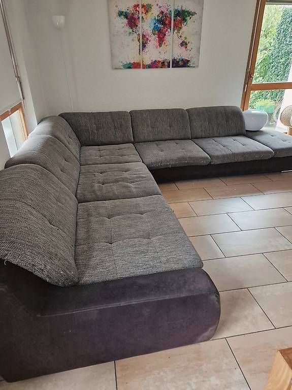 Divani: Canapé d'angle gris anthracite  – Usato da La Tour-de-Trême venduto da eva_h99x 3