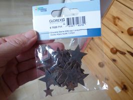 STERNE Stern Deko zum streuen  NEU Glorex 40 stk. rost