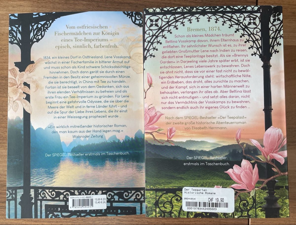 Libri: Elisabeth Herrmann - der Teepalast / der Teegarten – Usato da Wettingen venduto da elybis 1