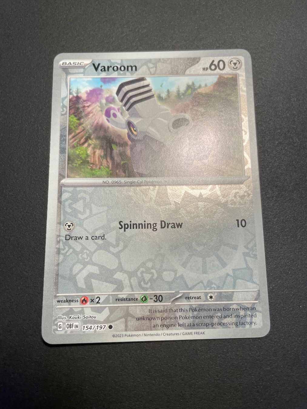 Pokémon Sammelbilder & Trading cards: VAROOM 154/197 Obsidian Flames Rev Holo – Gebraucht aus Zürich von pokemon_cards