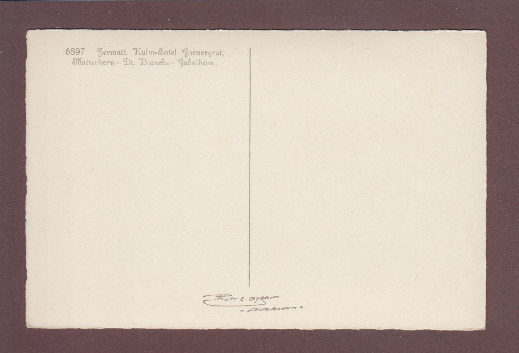 Cartoline postali: GORNERGRAT - Kulm-Hotel - Matterhorn – Usato da Pully venduto da nicecards 1