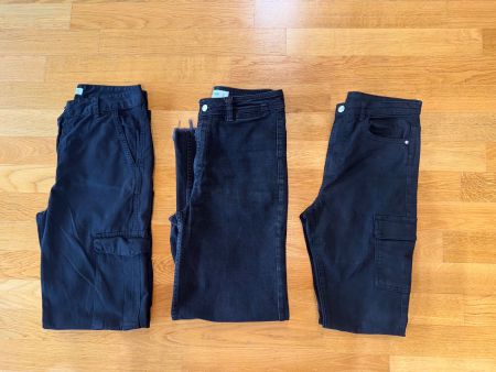 3 pantalons noirs