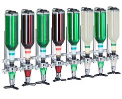 GASTRO PRO Barbutler Wand, Portonierer für 8 Flaschen, Profi