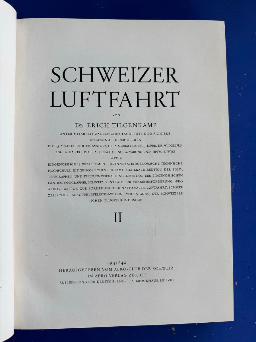 Bücher: Tilgenkamp: Schweizer Luftfahrt 3 Bände komplett 1941-1943 – Gebraucht aus Adliswil von buch_und_kunst 4