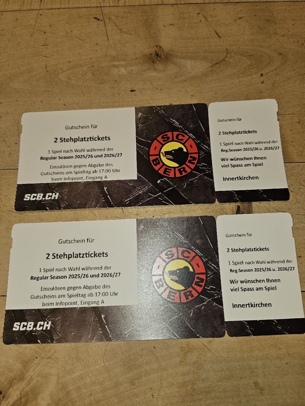Billets: SCB Tickets – Neuf avec emballage d'origine à Gadmen par yanoco