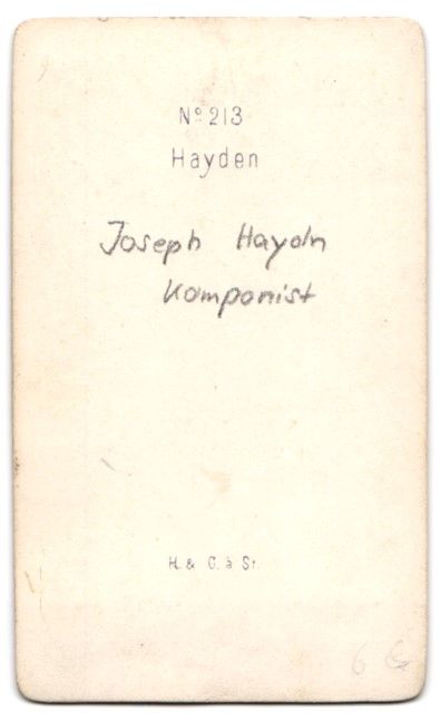 Fotografie & Manifesti: Fotografie Portrait Joseph Haydn, Kompon – Usato da Berlin venduto da bartko-reher 1