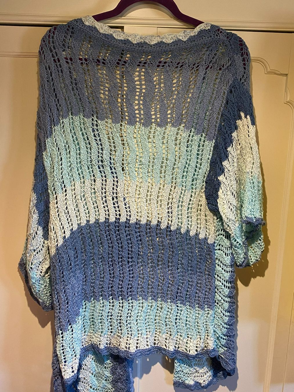 Giacche: STRICKJACKE-BIJOUX, EINZELSTÜCK-BLAU-TÜRKIS – Nuovo e nell'imballaggio originale da Meienried venduto da ManuelaBoutique 7
