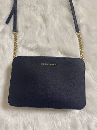 Michael Kors Jet Set Travel Crossbody Umhängetasche "d.blau"