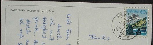 Cartoline postali: BARBENGO Veduta dal Sass di Parol – Usato da Jona venduto da philajona 1