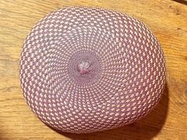 Sehr wertvolles Béret, filigran handgeflochten , L, NEU!