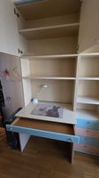 Scrivania doppia con libreria 