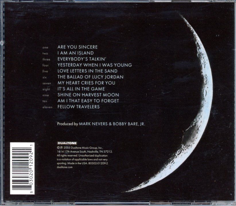 CD: CD - BOBBY BARE The Moon Was Blue (Dualtone 2005) – Nuovo (secondo la descrizione) da Morges venduto da evnocha3 1
