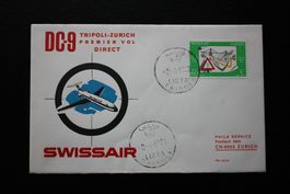 TRIPOLI - ZÜRICH mit SWISSAIR DC-9