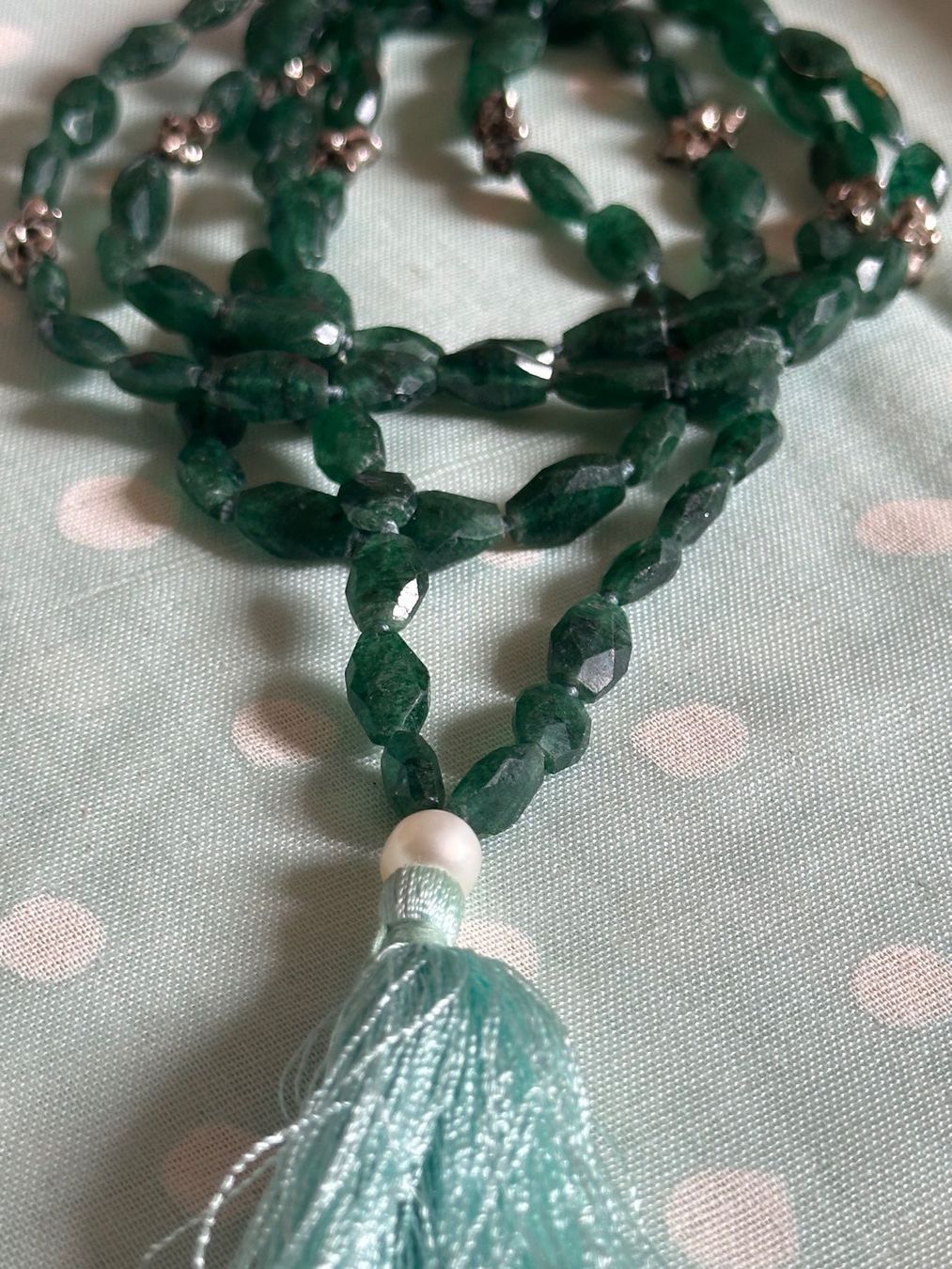 Ensoie Catenine: En Soie Jade/Silber Kette 110cm – Usato da Zürich venduto da Misomi