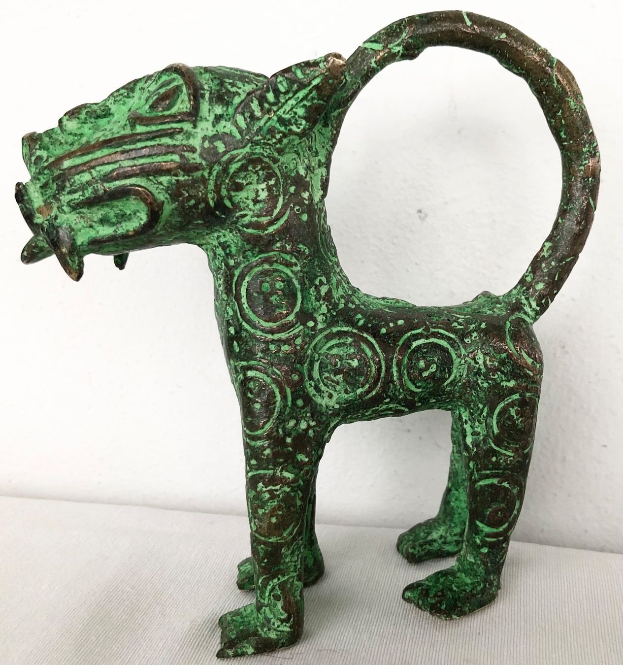 Sculture & Statue: feiner alter Leopard Bronze Benin Höhe 13 cm – Usato da Rüthi (Rheintal) venduto da Kunsthaus777 5