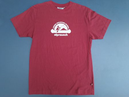 Bordeauxrotes T-Shirt, Alprausch. Grösse M, neu