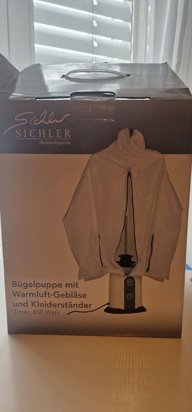 Ferri da stiro: Sichler Bügelpuppe mit Warmluft-Gebläse – Nuovo e nell'imballaggio originale da Hausen AG venduto da 777Boeing777