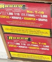 6 Packungen (30000) Klammern für Handtacker T-18 7/16"