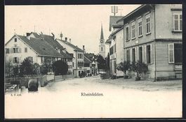 Rheinfelden, Strassenpartie mit Blick zu