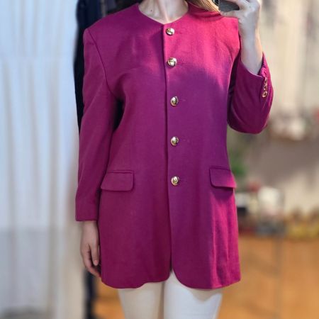 Vintage Wool Cashmere Mantel Pink 40