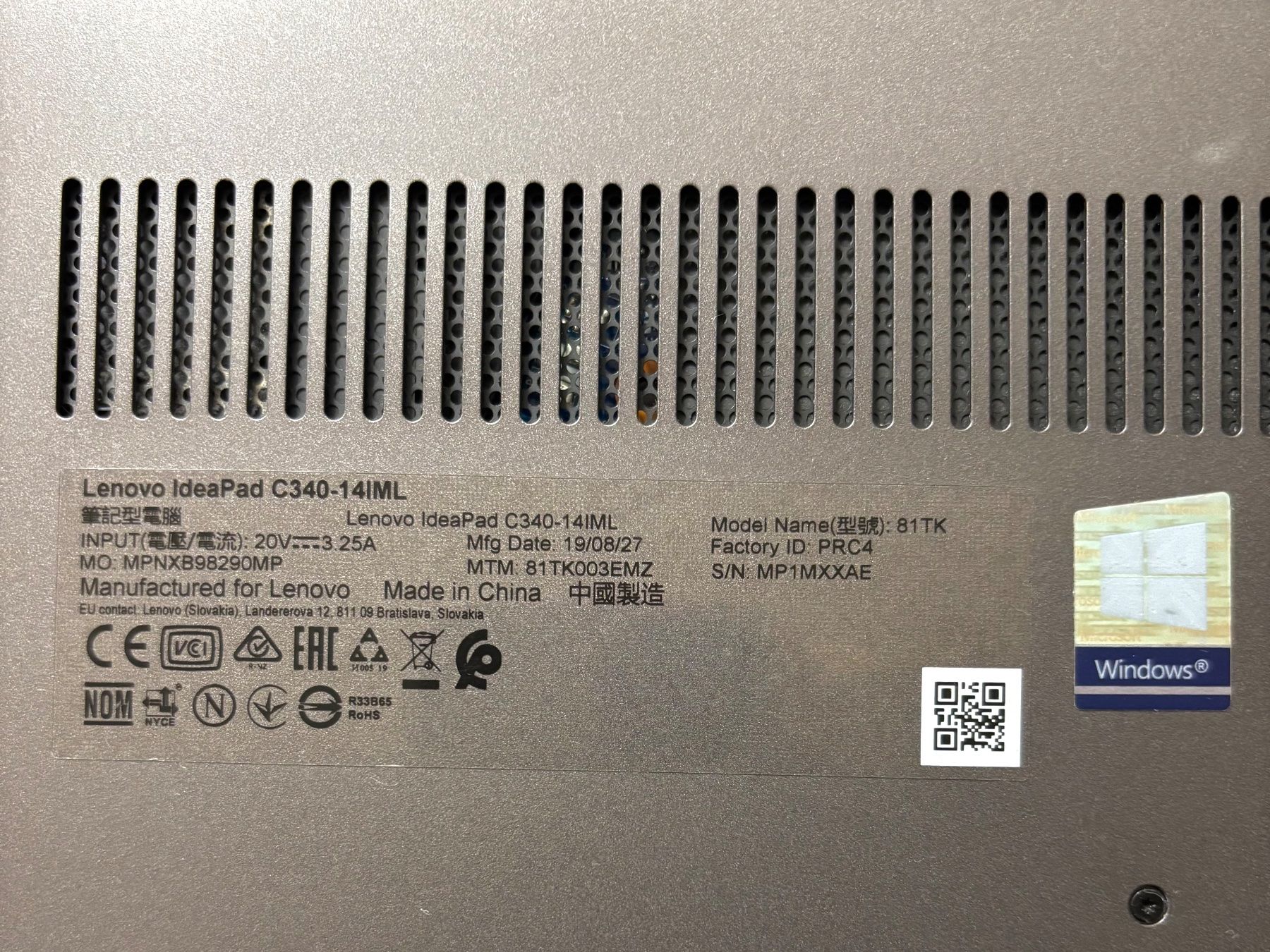 Lenovo Notebook: Occasion Lenovo IdeaPad C340-14IML – Usato da Appenzell Meister. venduto da sim_6c9z 4