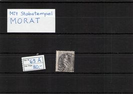 Stehende Helvetia Nr.69A mit Stabstempel Morat
