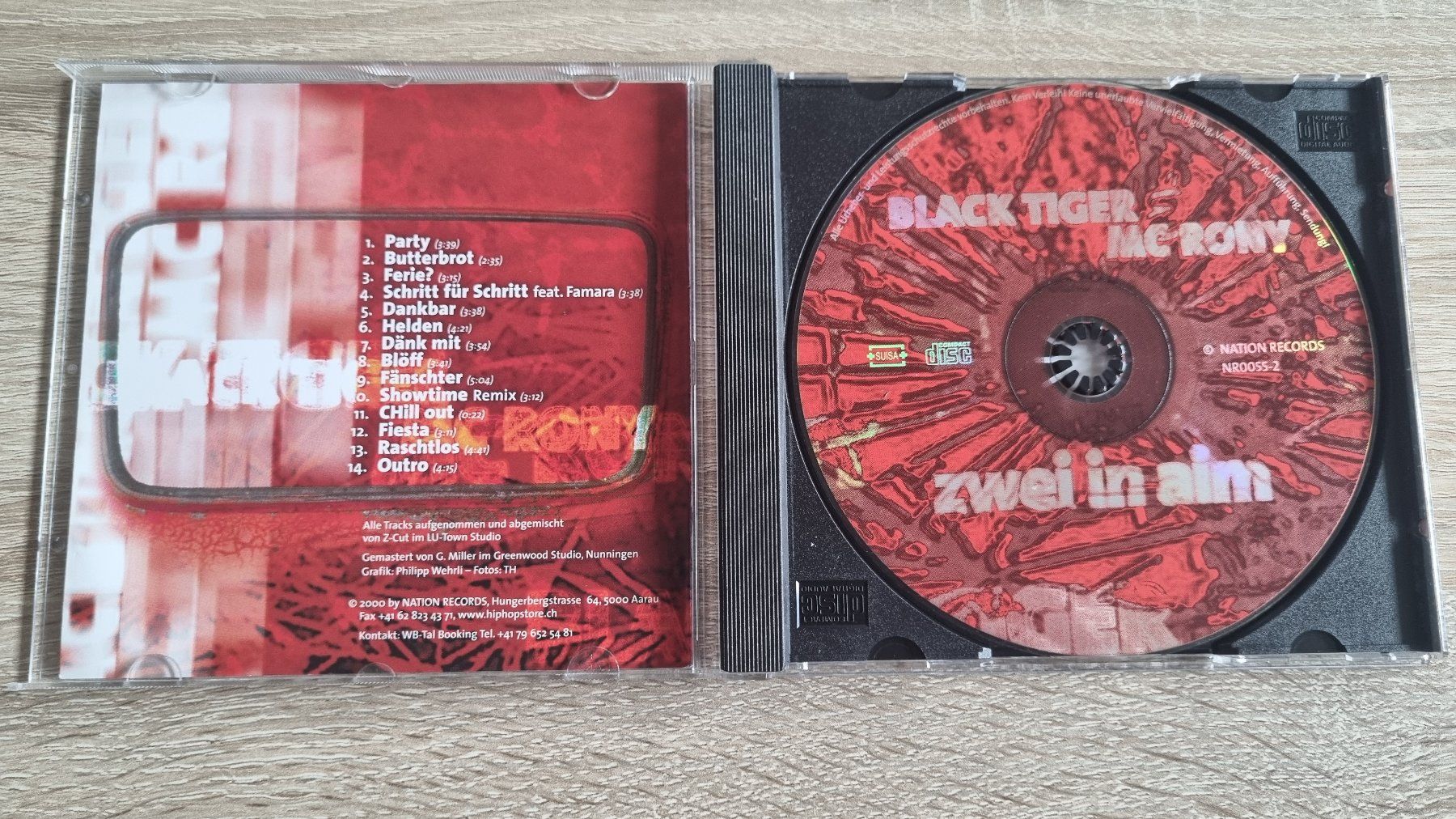 CD: Black Tiger & MC Rony - Zwei in aim – Usato da Hagenbuch ZH venduto da lecterr55 1