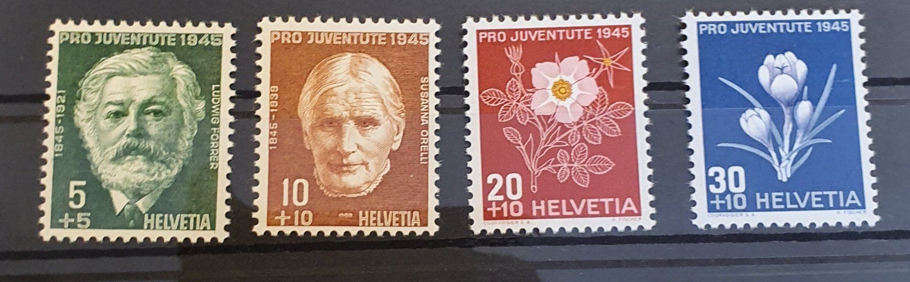 Tutti i francobolli: J113 - J116 Pro Juventute ** – Usato da Balgach venduto da SIMEON27