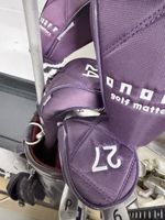 Golf Club Set with Bag and Covers Purple Used