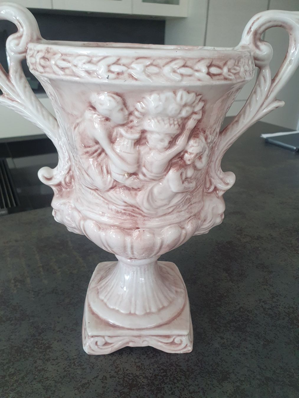 Pentole: Schöne Blumenvase, Amphorenvase, Blumenübertopf – Usato da Reinach venduto da 3Guggerli 3
