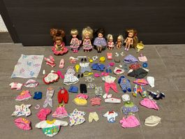 Mattel poupées Barbie Shelly, Heart family, kelly, krissy ..