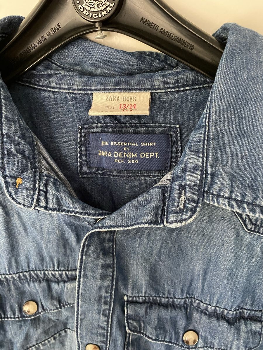 Zara Camicie, T-shirt & Polo: Jeans chemise garçon  – Usato da etoy venduto da fca027 3