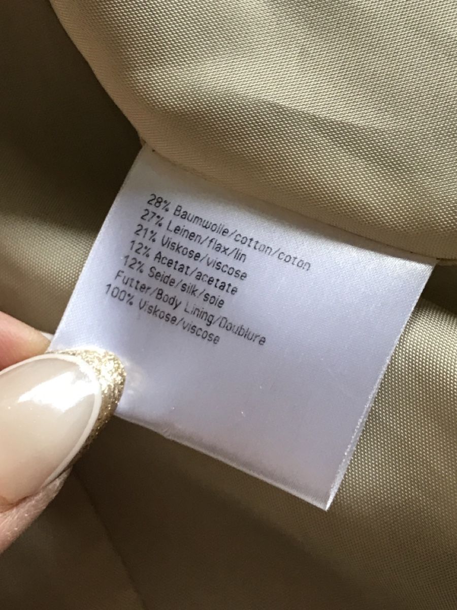 Basler Giacche: Veste BASLER élégante à rayures T 42 beige rosé – Nuovo (secondo la descrizione) da Morges venduto da sandy069 5