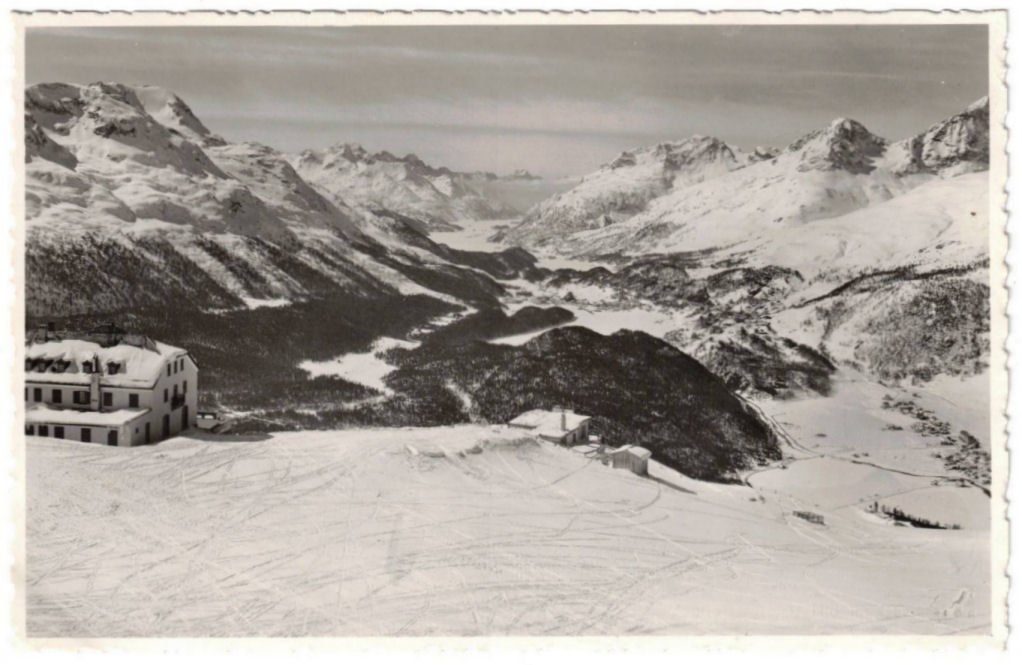 Cartoline postali: St. Moritz - Standseilbahn Muottas Muragl Bergstation – Usato da Binningen venduto da Mountainrider