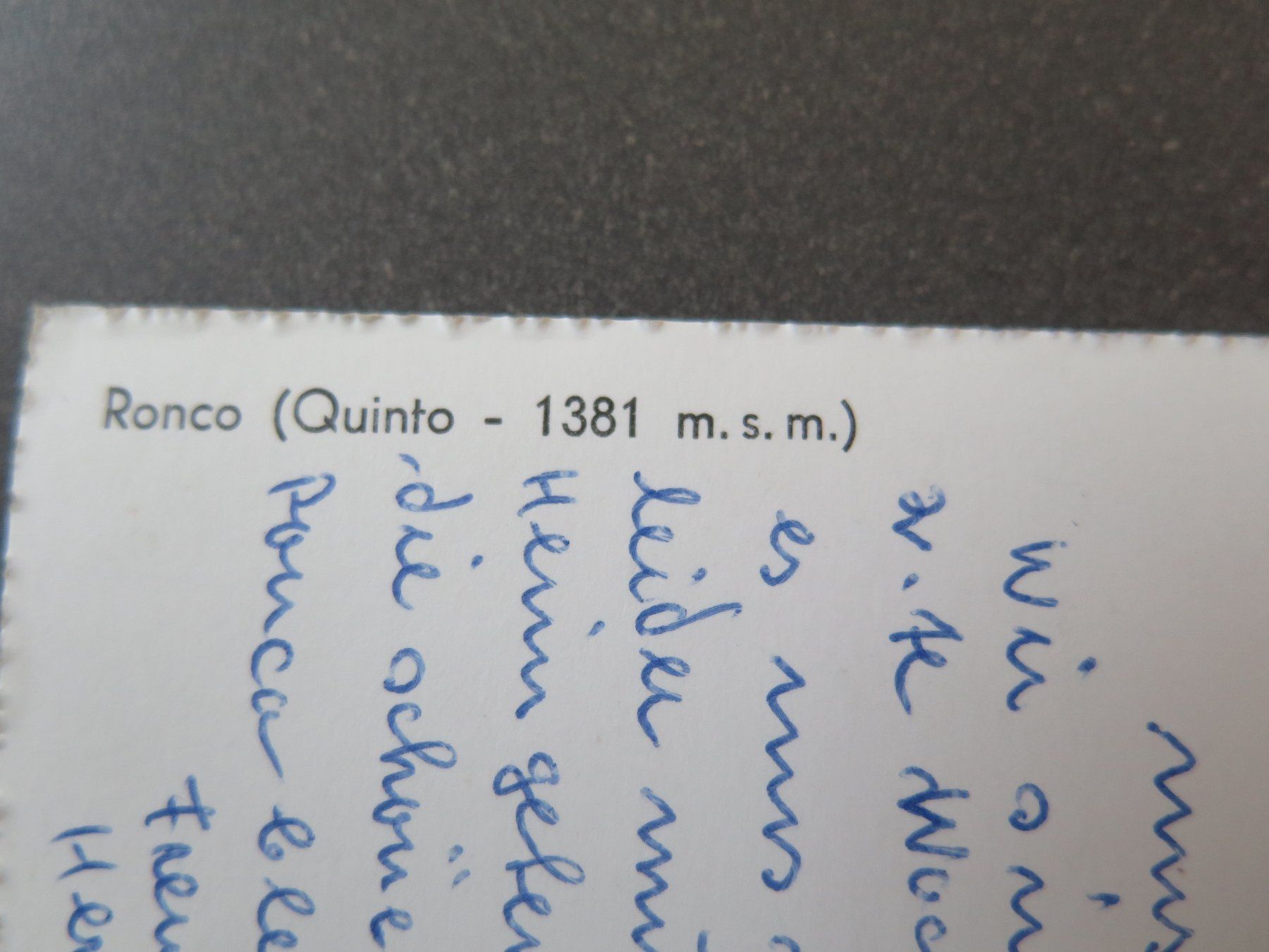 Cartes postales: RONCO - QUINTO – D'occasion à Wittenbach par lipasal 2