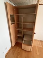 Schrank 2türig - Kleiderschrank, Buche hell, mit Spiegel,