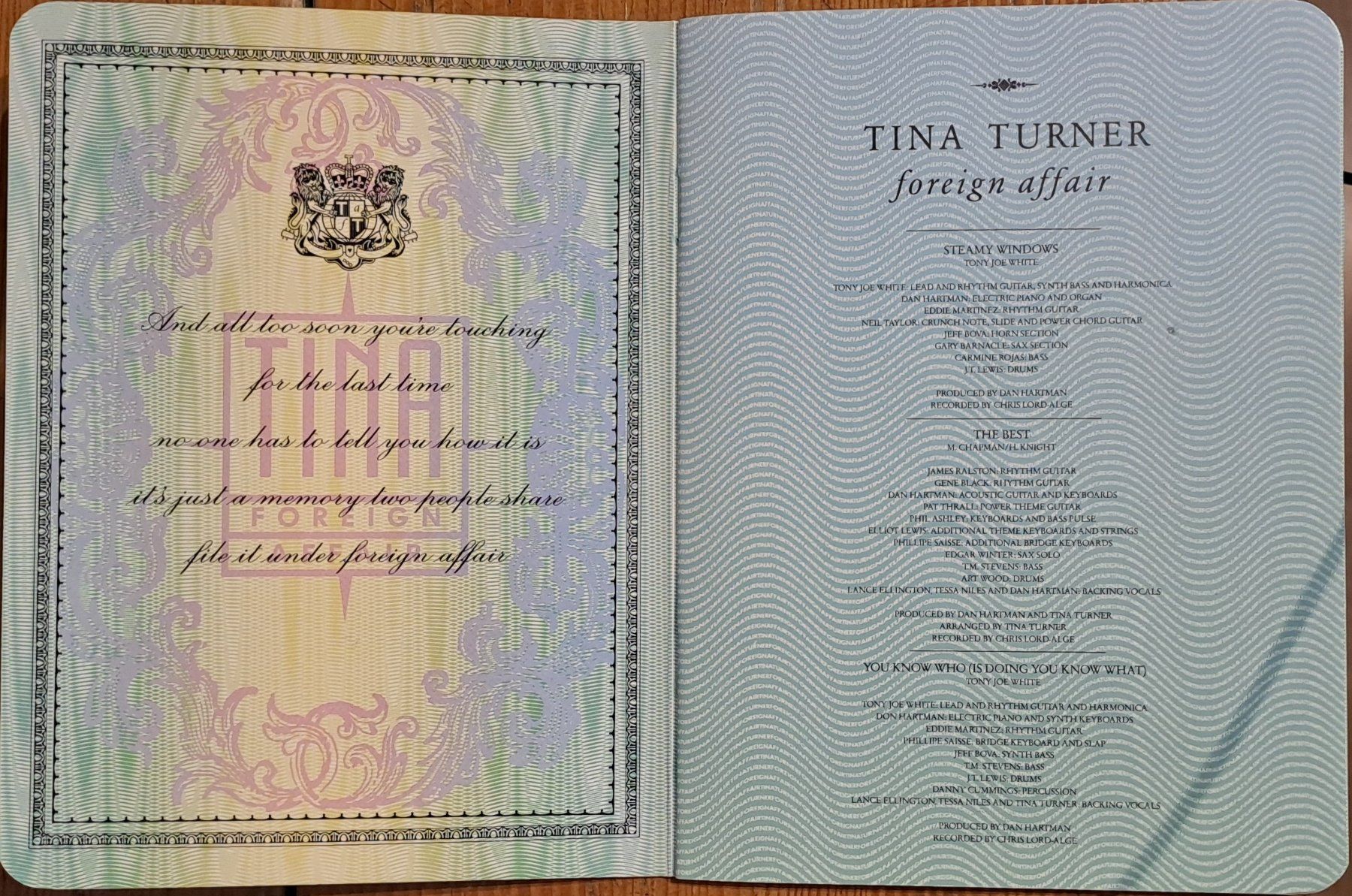 CDs: Tina Turner ``foreign affair`` – Neu (gemäss Beschreibung) aus Münsingen von Rocking 1
