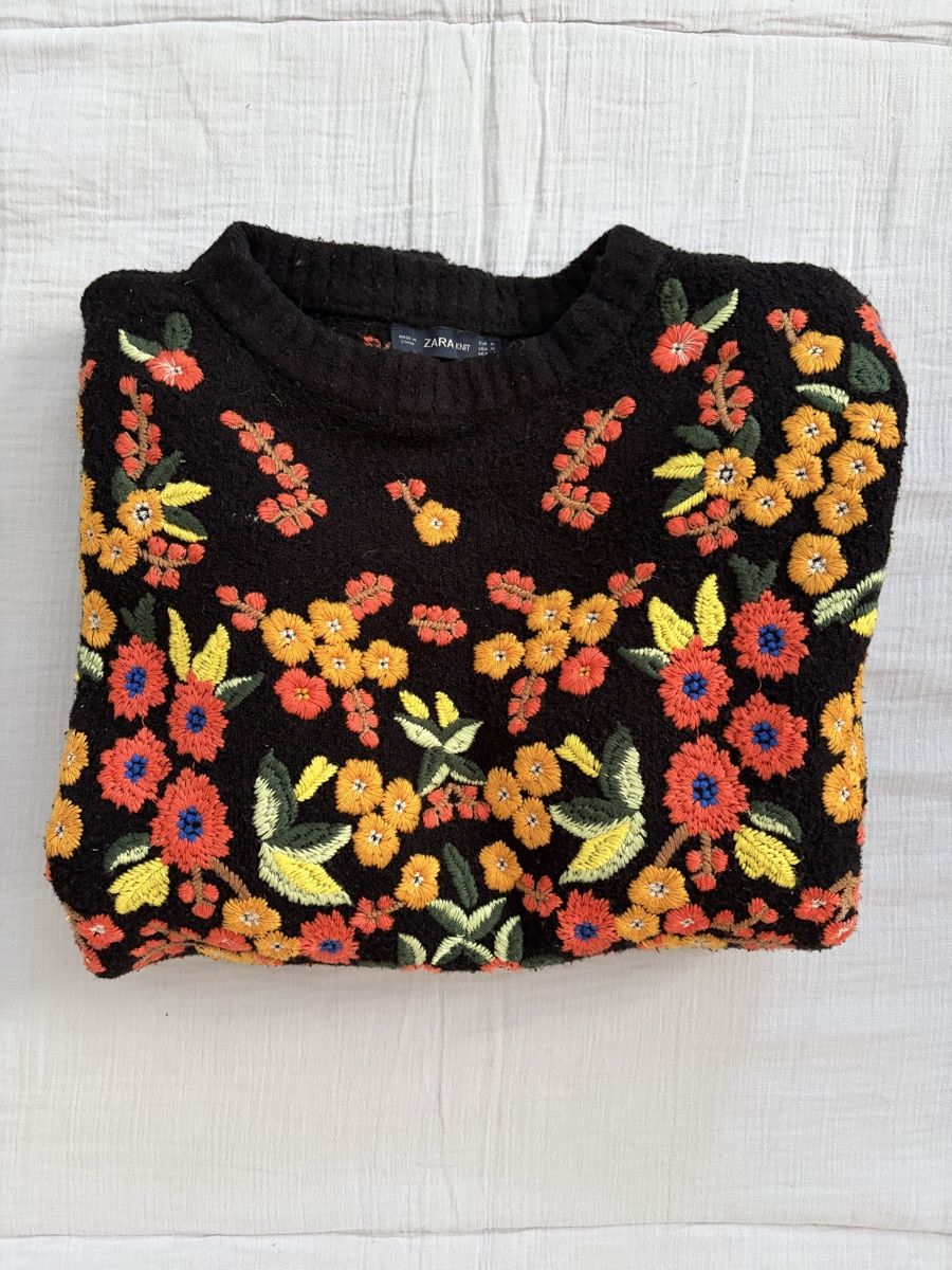Zara Pullover & Sweatshirts: Bestickter Zara Pullover / Gr. M – Gebraucht aus Luzern von ste_xv95