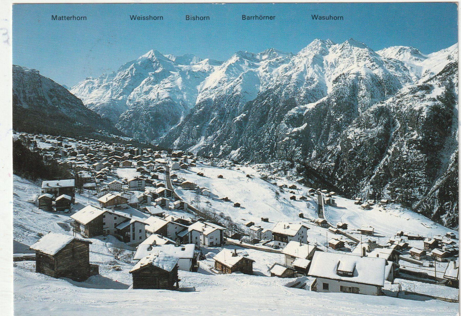 Ansichtskarten: Grächen Winter – Gebraucht aus Lumbrein von made02