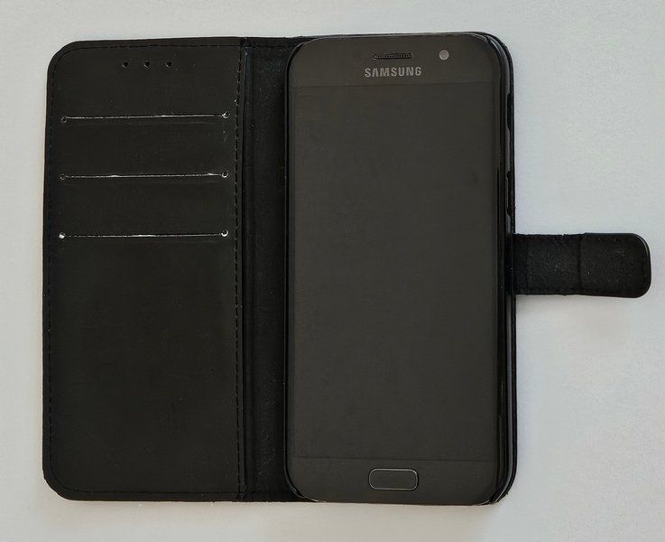 Samsung Portables: Samsung Galaxy A5 mit Lederetui – D'occasion à Niederrohrdorf par Dynamik 3