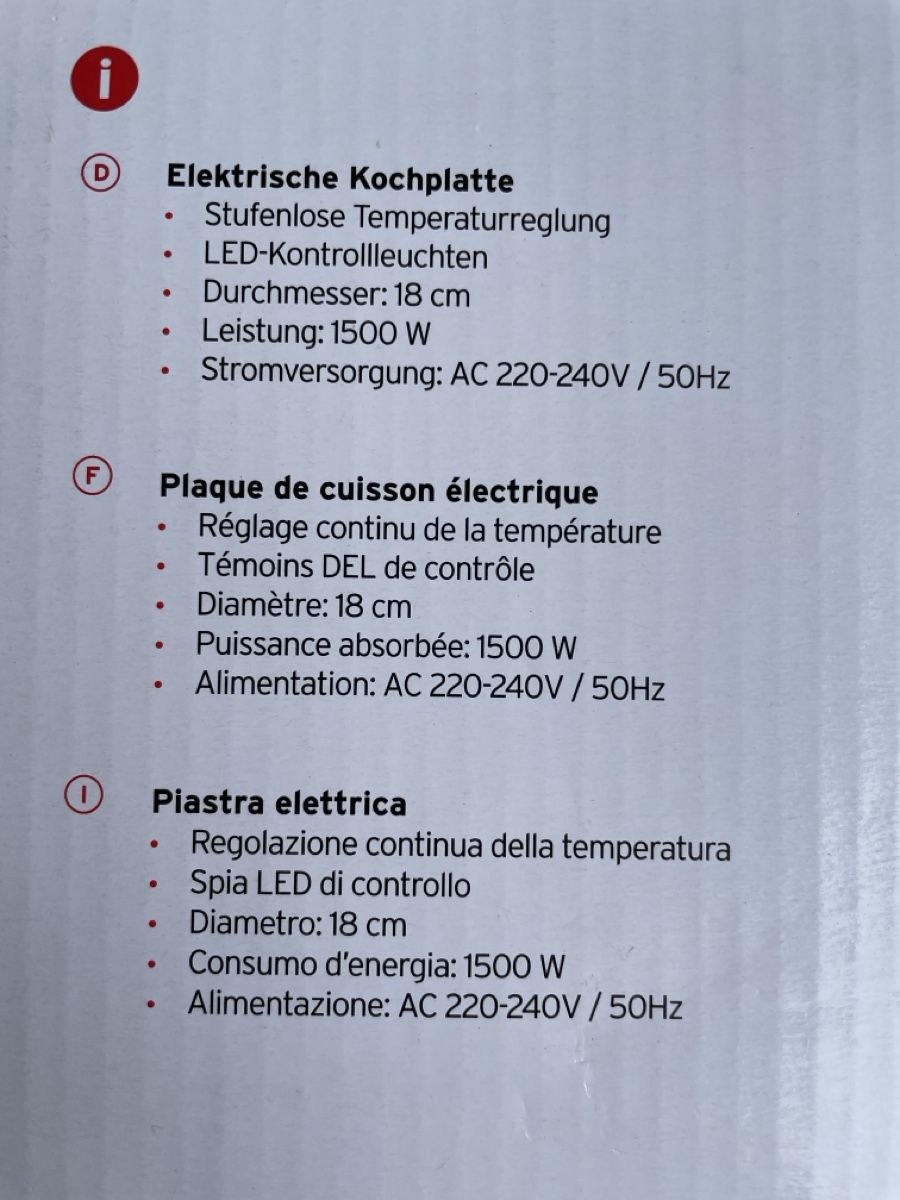 Cucine: Intertronic Elektro-Kochplatte – Nuovo (secondo la descrizione) da Ittigen venduto da Natsol 1