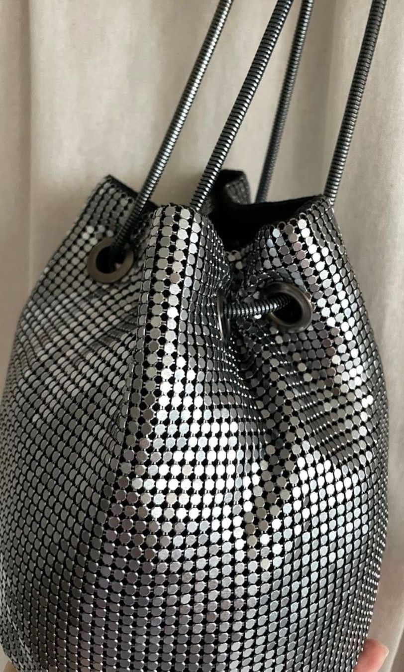 Borse da donna: Silber Glitzer Party Tasche – Usato da Luzern venduto da giugno_